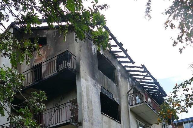 Wohnhaus in Weil-Friedlingen ist ausgebrannt – fünf Menschen vorläufig im Krankenhaus