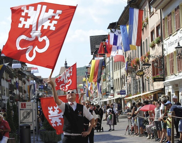 Fr den Festumzug wird die Waldshuter ...er 550. Jubilumschilbi im Jahr 2018.   | Foto:  Schlichter, Juliane