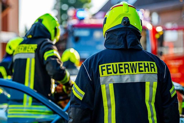 Die Feuerwehr war in Appenweier im Einsatz (Symbolbild).  | Foto: David Inderlied (dpa)