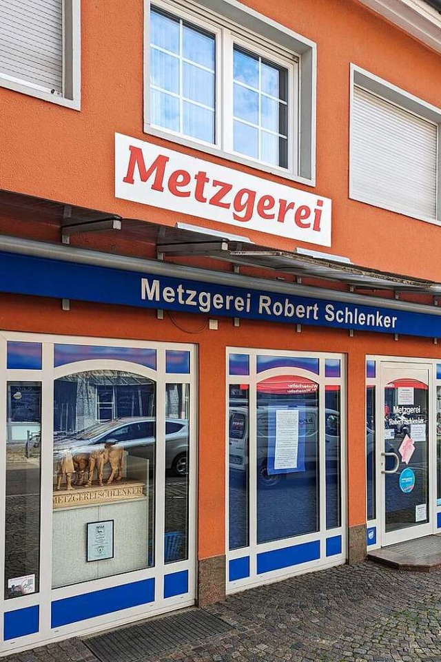 Ab Ende September geschlossen: Die Metzgerei Robert Schlenker in Waldkirch  | Foto: David Pister