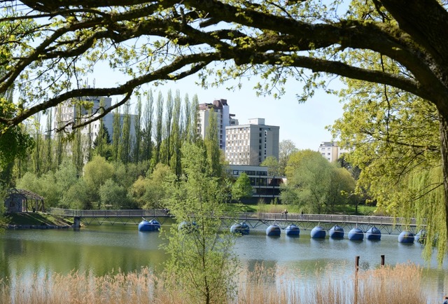 Im Bereich der Pontonbrcke ist am Don...gnachmittag ein junger Mann ertrunken.  | Foto: Rita Eggstein