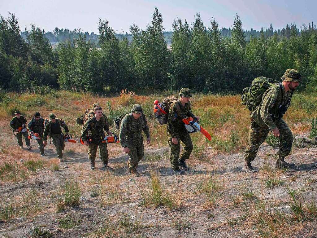 Gtterdmmerung in Kanada: Neben den heftigen Brnden in den Nordwest-Territorien bedroht auch ein Feuer im Sdwesten die 150.000 Einwohner-Stadt Kelowna. In der Stadt Yellowknife, dauert die Evakuierung der rund 20.000 Einwohner an.