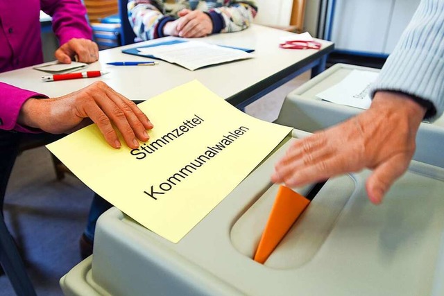 Die  nchsten Kommunalwahlen stehen be...enigen Tagen ein Nachrcker vereidigt.  | Foto: Oliver Dietze