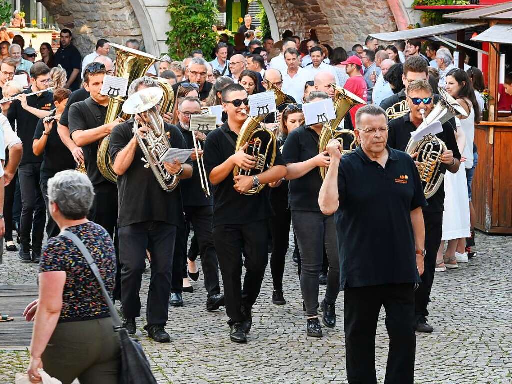 Die Stadtmusik Emmendingen spielte zu Erffnung.