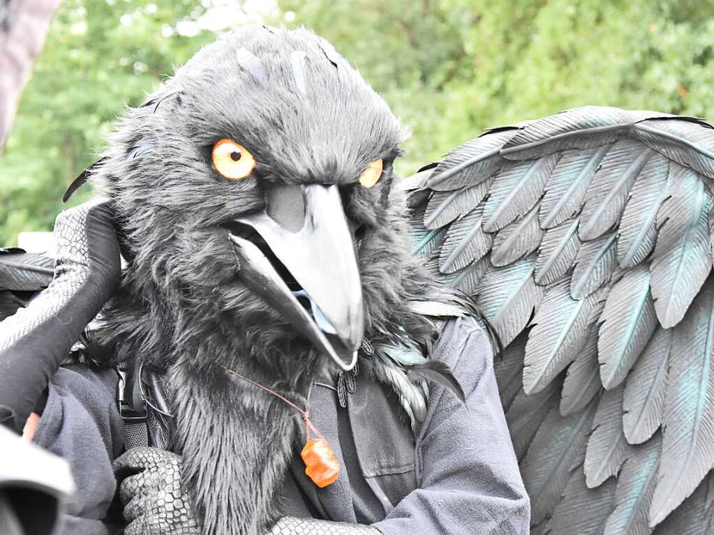 Ob mittelalterlich gewandet oder zivil: Die Besucher des Mittelalterlich Phantasie Spectaculum in Weil am Rhein hatten jede Menge Spa beim Festival.