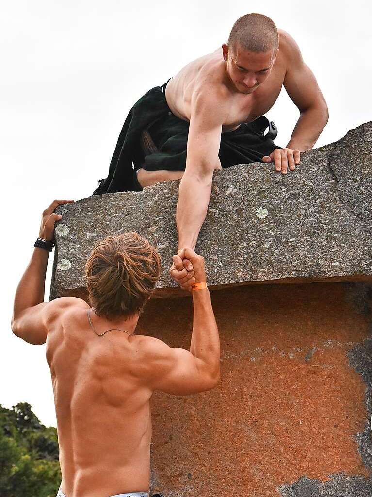 Ob mittelalterlich gewandet oder zivil: Die Besucher des Mittelalterlich Phantasie Spectaculum in Weil am Rhein hatten jede Menge Spa beim Festival.