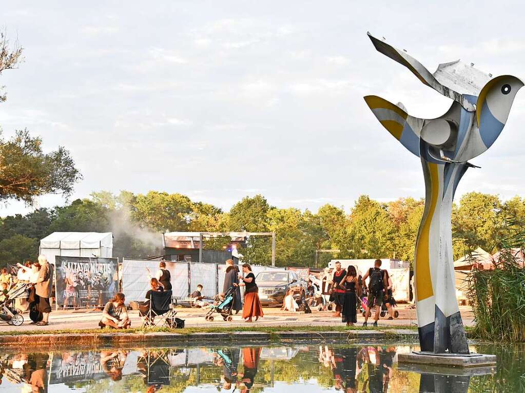 Ob mittelalterlich gewandet oder zivil: Die Besucher des Mittelalterlich Phantasie Spectaculum in Weil am Rhein hatten jede Menge Spa beim Festival.