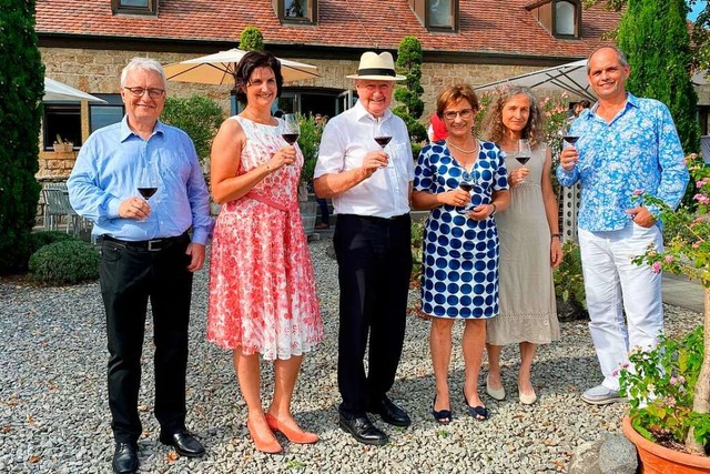 Abschied auf dem Blankenhornsberg (von...r des Vereins Kaisersthler Weingter)  | Foto: Gerold Zink