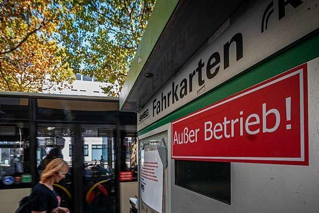 Die letzten Busfahrkartenautomaten verschwinden bald aus Lörrach
