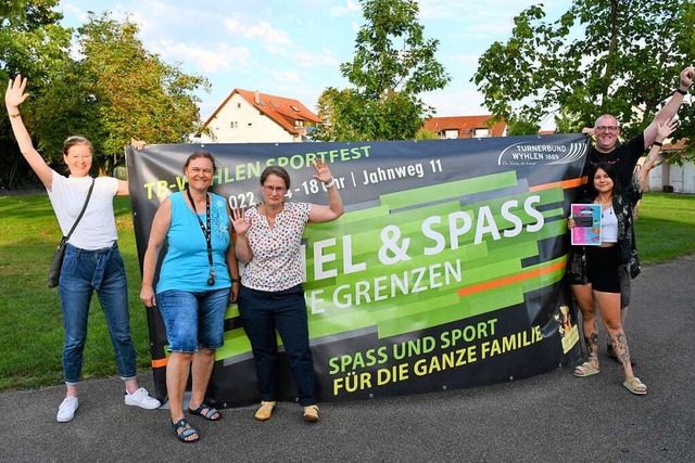 Christin Biermann, Margit Maier, Danie...ich auf das Sportfest beim Turnerbund.  | Foto: Heinz und Monika Vollmar