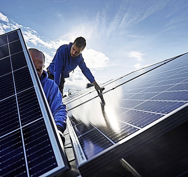 Neue Zahlen zum Bau von Photovoltaikanlagen liegen vor.  | Foto: Marijan Murat