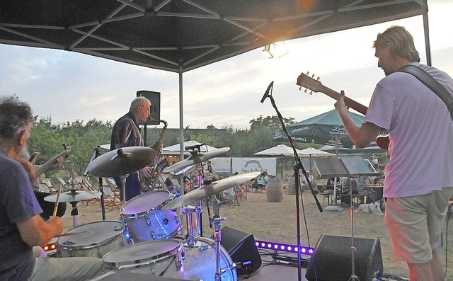 Musikalische Kurzweil bot das Rahmenprogramm auf der Festwiese in Niederrotweil.  | Foto: Sebastian Ehret