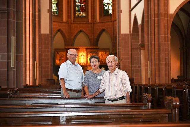 Engagieren sich fr die Kirchenwache (...mann, Gerti Mller und  Hans Schneider  | Foto: Rita Eggstein~~~