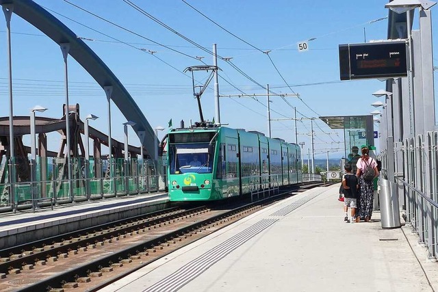 Die Verlngerung der Tram 8 Richtung A...irekt an das Basler Tramnetz anbinden.  | Foto: Victoria Langelott