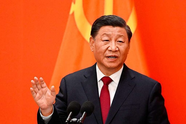 Steht vor wirtschaftlichen Problemen: Chinas Staats- und Parteichef Xi Jinping.  | Foto: NOEL CELIS (AFP)