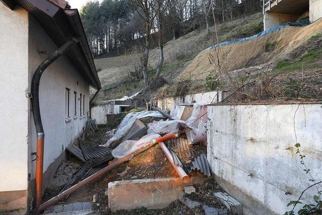 Zwei Jahre nach einem Hangrutsch ist ein Haus in Schuttertal-Schweighausen weiter unbewohnbar