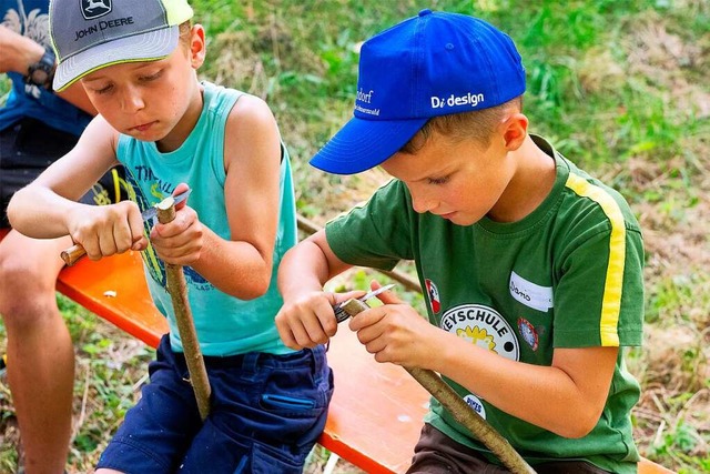 Die Kinder waren fleiig am Werk  | Foto: Wolfgang Scheu