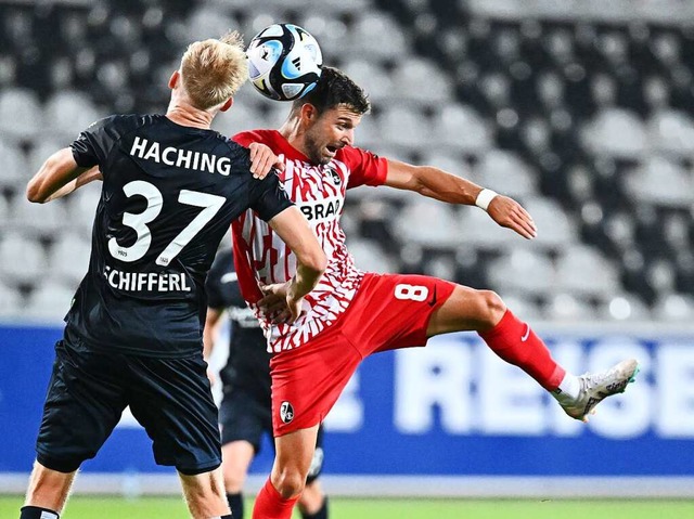 SC-Spieler Patrick Lienhard (rechts) gegen Raphasel Schifferl  | Foto: Achim Keller