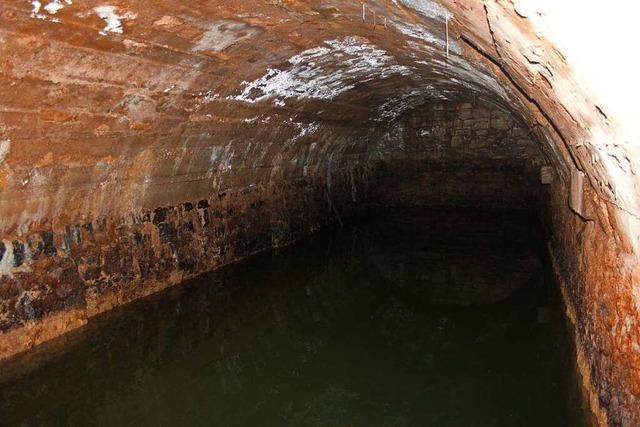 Die Brunnenstube in Lffingen fasst 130 Kubikmeter Wasser