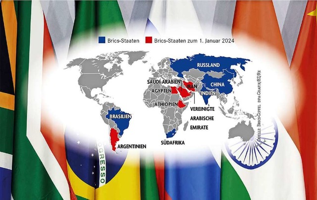 Brics wchst und somit der Einfluss gegenber den westlichen Industrienationen.  | Foto: MICHELE SPATARI (AFP)