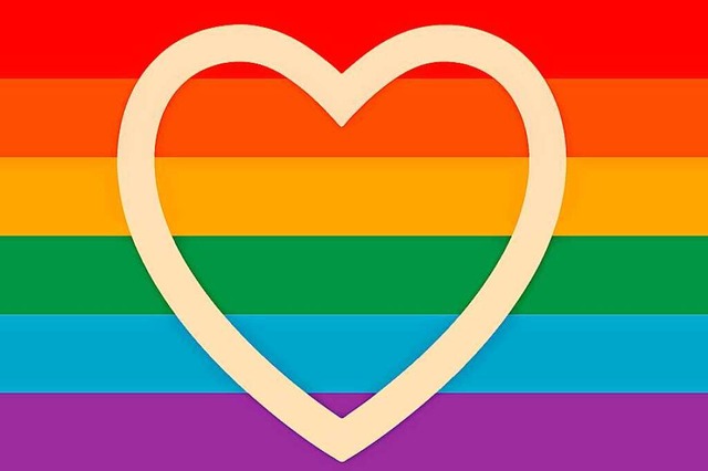 Die Regenbogenflagge ist ein Zeichen f...en von Liebe und Identitt gut findet.  | Foto: Stefanie Keim