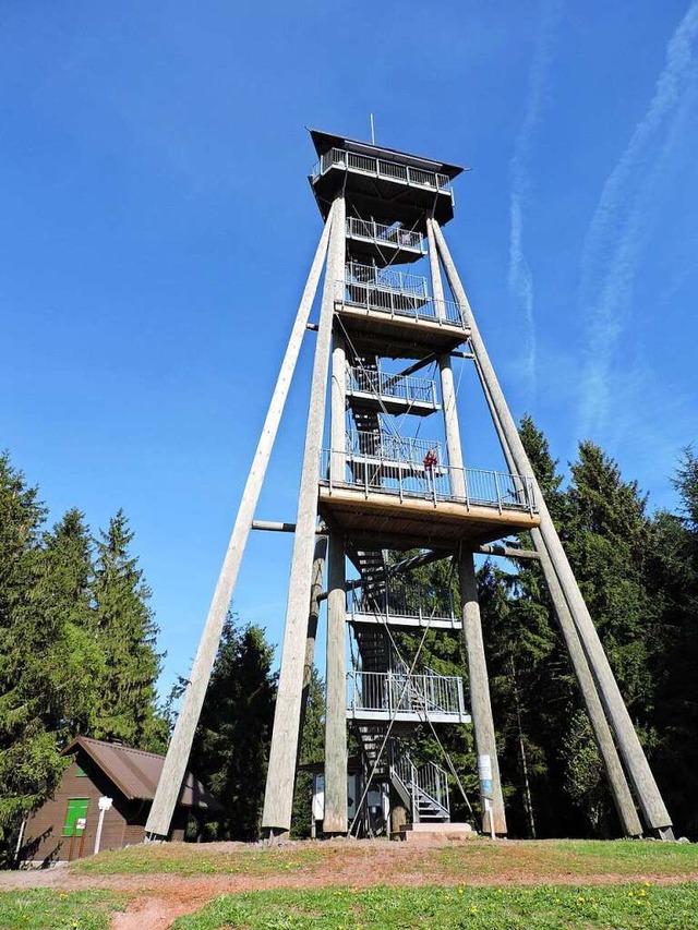 Experte fr  atemberaubende Rundumsichten: der Hnersedelturm  | Foto: Sylvia Sredniawa