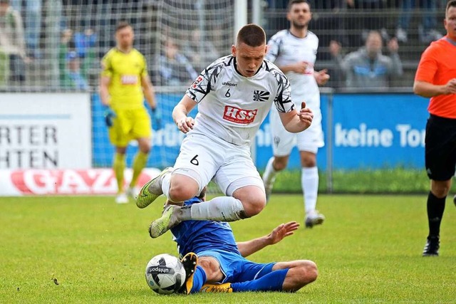 Jonas Busam erzielte den zweiten Treff...erlor bei der SG Sonnenhof Groaspach.  | Foto: IMAGO/Eibner-Pressefoto