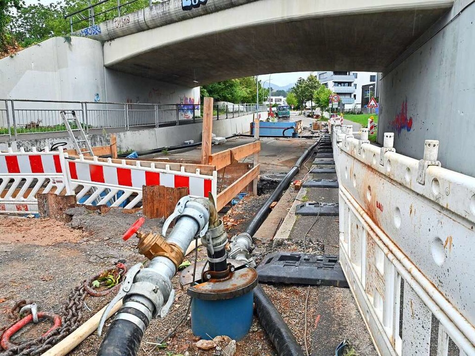 Auch langwierige Fernwärmebaustellen w...r Wiesentalstraße sorgen für Verdruss.  | Foto: Michael Bamberger