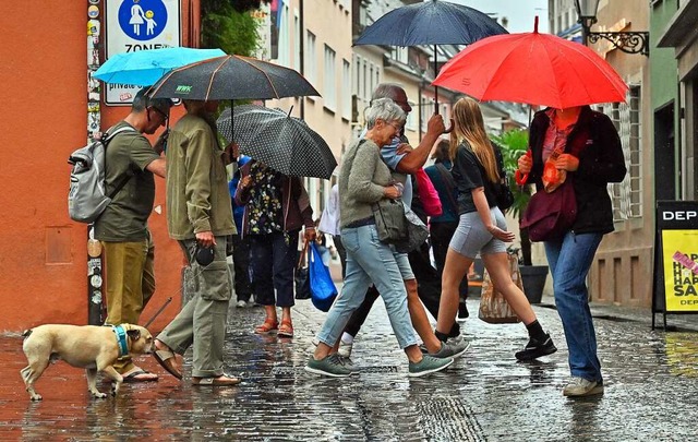 Nach der groen Hitze kamen die Unwetter und beendeten erst einmal den Sommer.   | Foto: Michael Bamberger