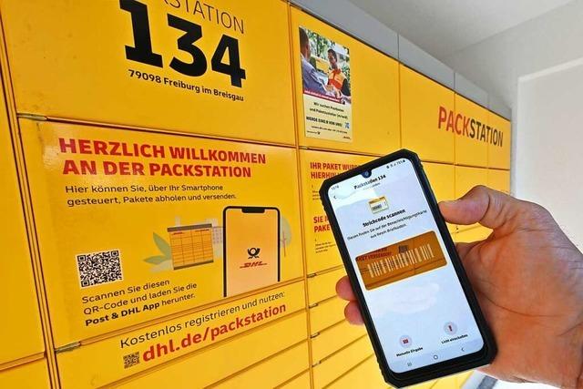 An 14 Freiburger Packstationen geht ohne Smartphone nichts mehr
