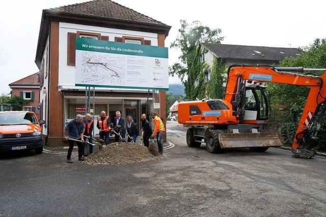 Drei Jahre Baustelle: Die Sanierung der Lindenstrae ist ein Groprojekt fr Mllheims Tiefbau