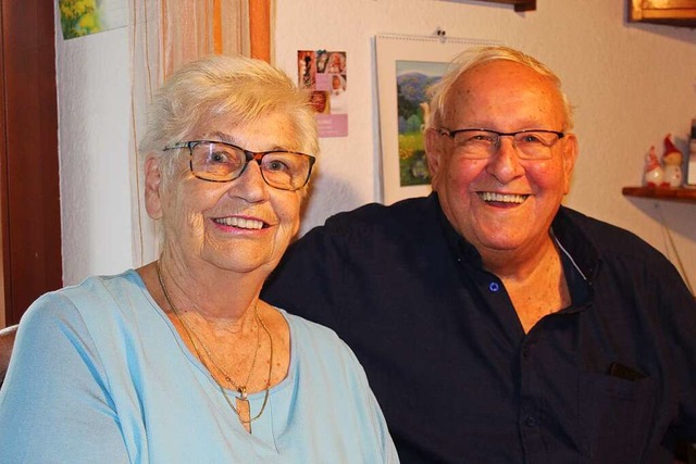 Christel und Harald Beck feiern heute diamantene Hochzeit.  | Foto: Ralph Lacher