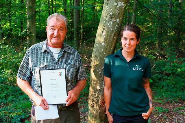 Bernhard Gppert und seine Nachfolgerin Ronja Schneider  | Foto: Reiner Beschorner