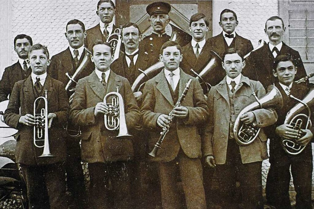 Der Musikverein nach seiner Neugründung im Jahr 1919.  | Foto: Sonja Niederer