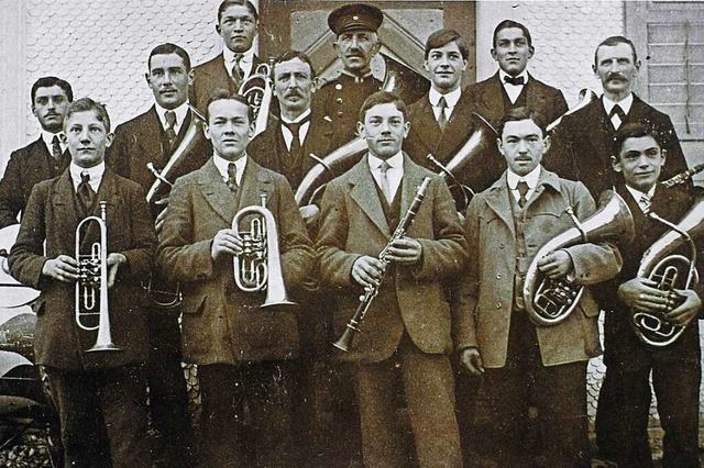 Der Musikverein nach seiner Neugrndung im Jahr 1919.  | Foto: Sonja Niederer