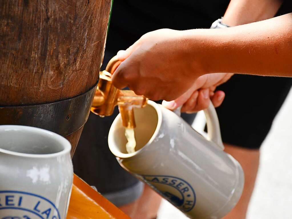 Am Samstag und Sonntag wird in Stetten das Strooefescht gefeiert. Bei strahlendem Sptsommerwetter ist der Andrang gro.