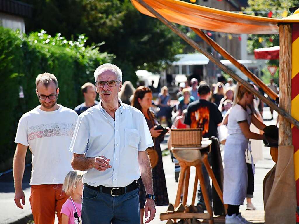 Am Samstag und Sonntag wird in Stetten das Strooefescht gefeiert. Bei strahlendem Sptsommerwetter ist der Andrang gro.