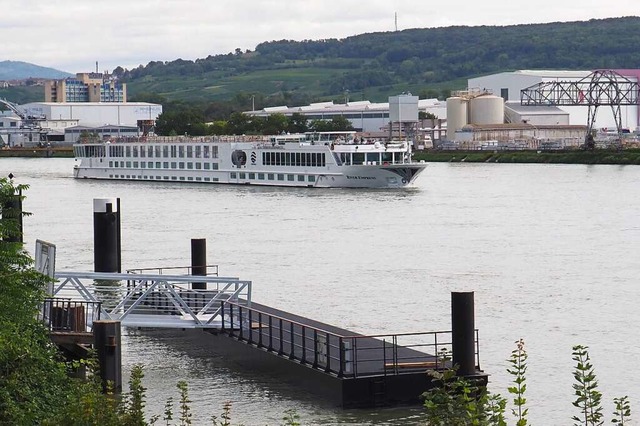 Die neue Landungsbrcke wurde in wenigen Monaten realisiert.  | Foto: Magdalena Kaufmann-Spachtholz