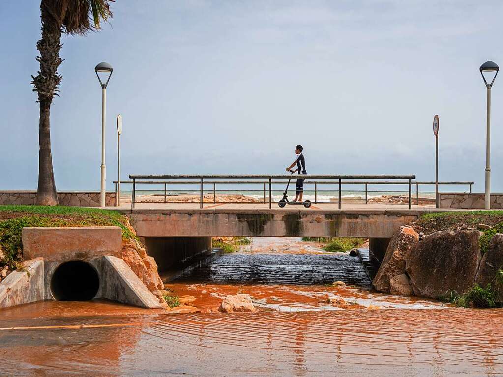 Eine Brcke in Les Cases d'Alcanar