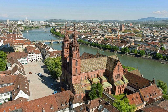 Auch das Basler Mnster wurde gestifte...einrich II. und seiner Frau Kunigunde.  | Foto: Kanton Basel-Stadt