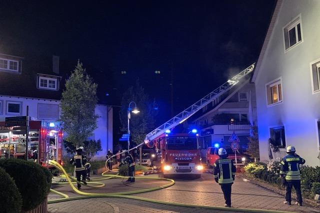 Drei Verletzte bei Brand in Kiechlinsbergen