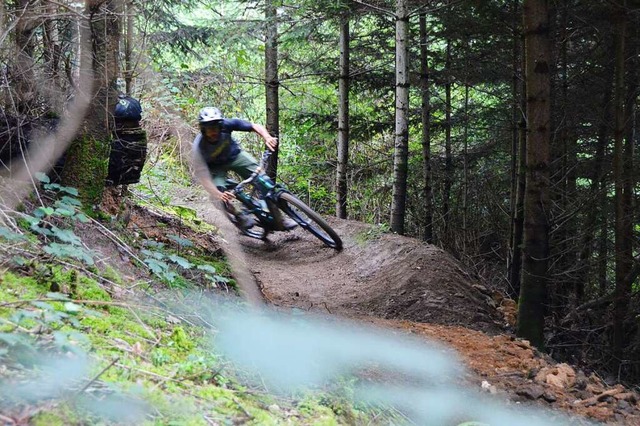 Darren Simpson ist der Spa am Trail deutlich anzumerken.  | Foto: Felix Lieschke-Salunkhe