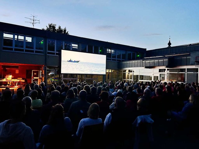 Auf groes Interesse ist das Open-Air-...em Schulhof in Allmannsweier gestoen.  | Foto: Gemeinde Schwanau