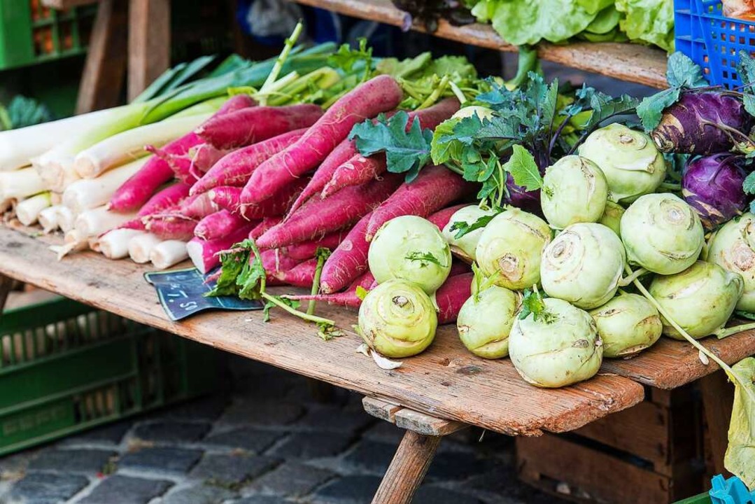 Gemüse wird es natürlich auch auf dem Markt geben.  | Foto: Stadt Lahr