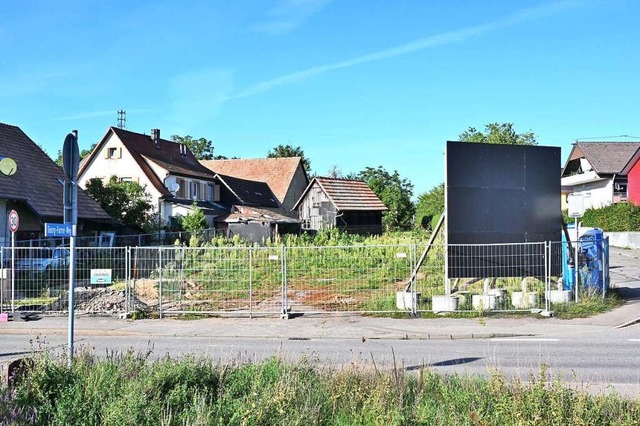 Nichts geht auf dem Grundstck, auf dem das Haus Bischoff entstehen sollte.  | Foto: Markus Zimmermann