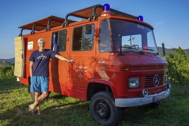 Vanlife: Dieser 25-jhrige Mnstertler wohnt in einem alten Feuerwehrauto