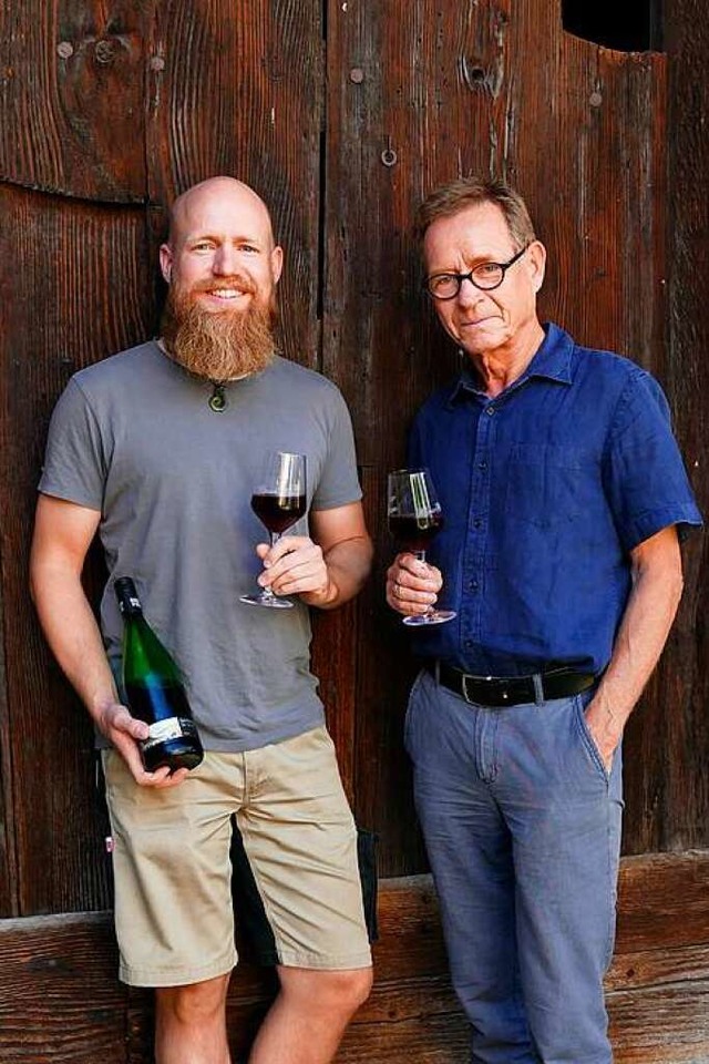 Eine Familie voller Weinbegeisterter: Gabriel und Paulin Kpfer  | Foto: Susanne Ehmann