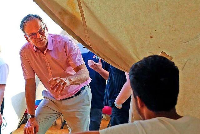 Nur eine Notlsung: Zeltlager fr junge Flchtlinge in Lahr eingerichtet