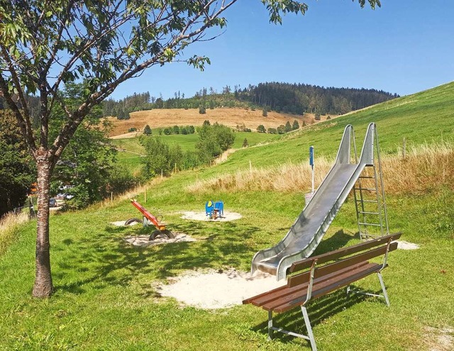 Der Spielplatz in Todtnauberg soll ver...n (im Hintergrund) schaffen zu knnen.  | Foto: Ulrike Jger