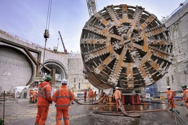 Schwanauer Maschine bohrte in London